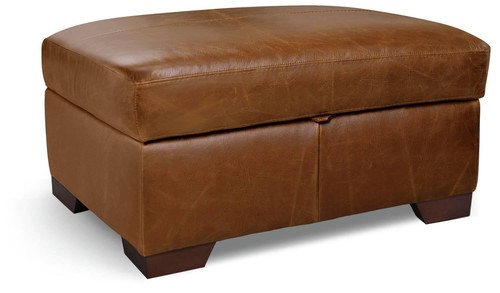 Eton leather storage - storage, ottoman