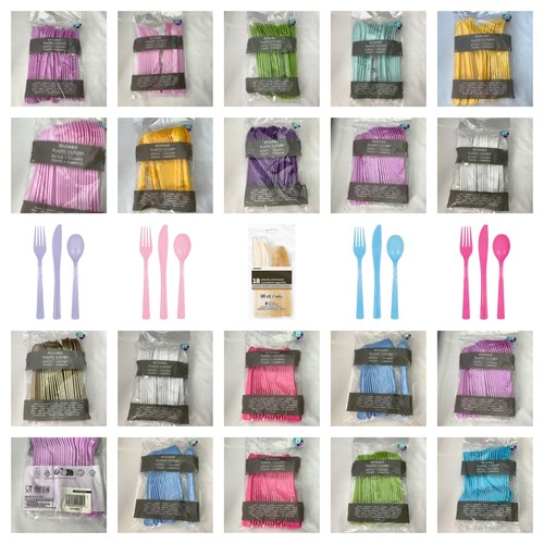 Plastic cutlery reusable - -,