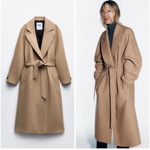 Zara woman longline wool blend - zara,