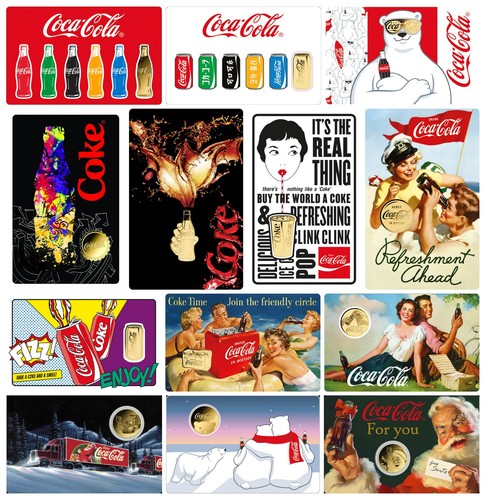Coca cola 1000oz gold full - 1/1000oz, (full