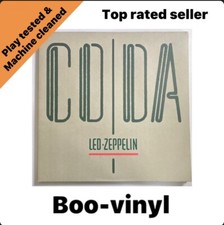 Led Zeppelin CODA Vinyl LP Record Album A0051  Embossed Sleeve EX / VG+