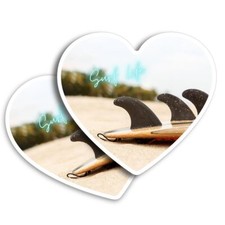 Vertical vinyl sticker surf - 2x,
