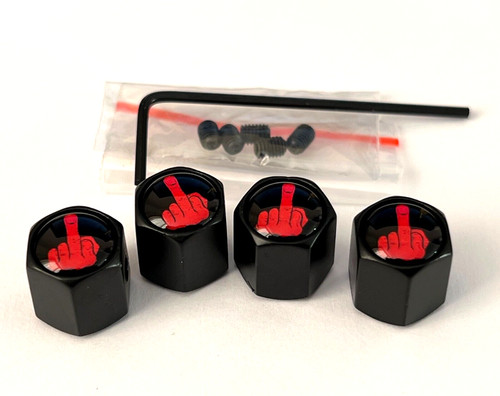 Tyre valve dust caps locking - valve,