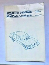 ROVER 3500 SD1 NORTH AMERICAN SPECIFICATION PARTS CATALOGUE NEW NOS RTC 9852CA