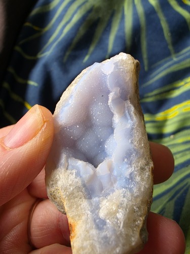 Druzy blue lace agate crystal - lace,