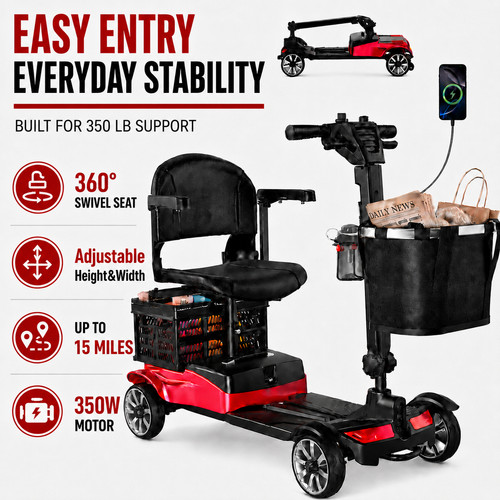 Wheel mobility scooter - 4,