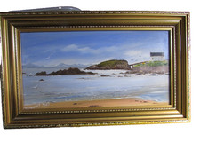MARGARET HALL FRAMED OIL ON BOARD PAINTING- ANGLESEY-ORIGINAL