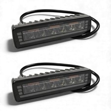 Pair Hella 7" Black Magic LED Mini Lightbar PO Spot/Flash 12-24V 1FB 358 236-211