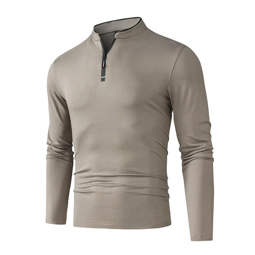 Men half zip - half, long