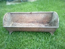 vintage cast iron water feed trough garden planter herb garden feature 