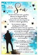 To A Special Son Birthday Card - Size 6" X 9"