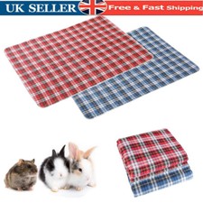 Guinea Pig Fleece Cage Liners Washable Non-Slip Absorbent Waterproof Bedding Pad