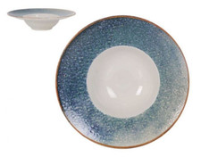 SET OF 2- ALBAL  Stoneware round LARGE PASTA RISOTTO plates 28cm