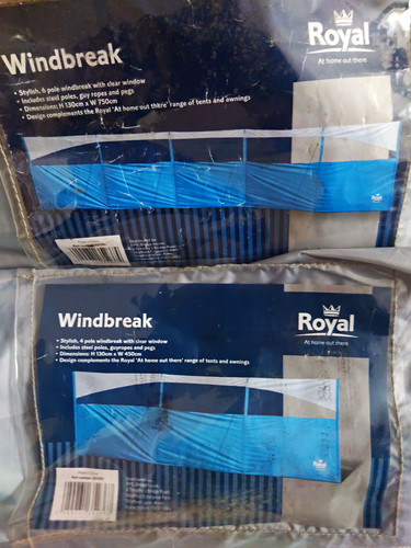 Two royal windbreak blue - windbreak, blue/grey