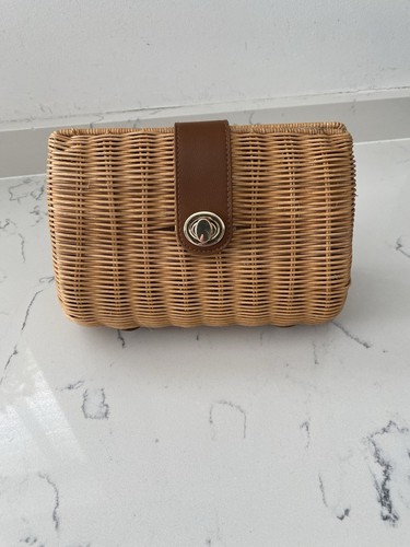 Wicker clutch handbag - wicker, clutch/handbag