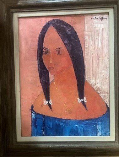 Haitian painting calixte - painting, by