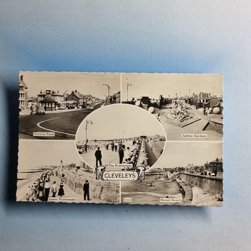 Cleveleys postcard c1960 real - c1960,