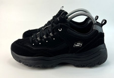 Sketchers D'Lites Womens Trainers Black Memory Foam Sneakers UK 5