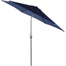 2.7m Round Parasol Blue with