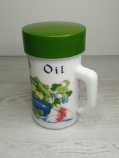 Vintage Arcopal Milk Glass Oil