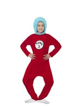 Unisex Childs Thing 1 & 2 Costumes Book Week
