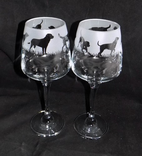New labrador hand - new, etched