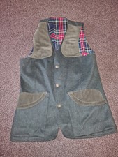 Womens Vintage Hucclecote Hucklecote Ziller Loden Wool Field Waistcoat Size 42R