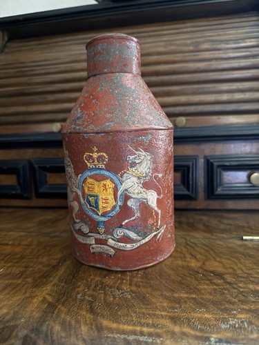 Georgian tole ware tea - tole,