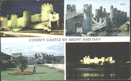 Conwy castle day and - by,