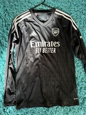Arsenal Black Memorabilia Goalkeeper Shirt 2023-24 15-16 Years