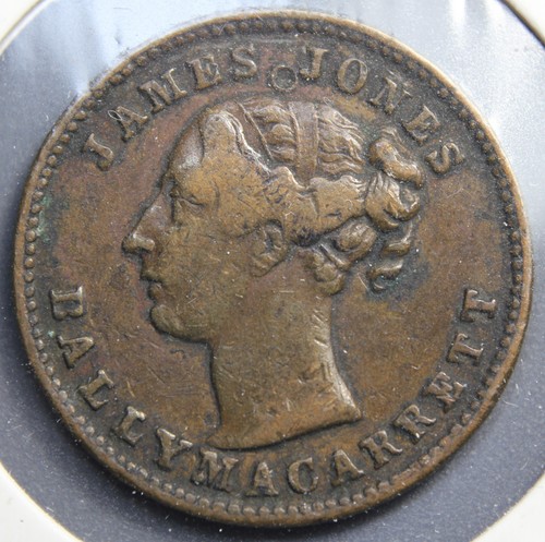 Ireland farthing token james - ireland,