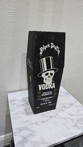 Black death vodka wooden - death,