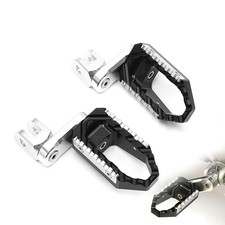 For Harley Davidson Fatboy 90-17 16 40mm Lower Front Foot Pegs Wide Rider Black