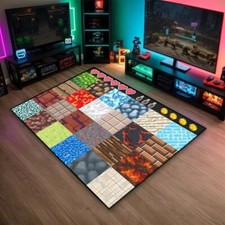 8-Bit Pixel Game Carpet Rug