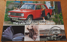 LADA 1200 4 door saloon car sales brochure UK 1976 / 1977
