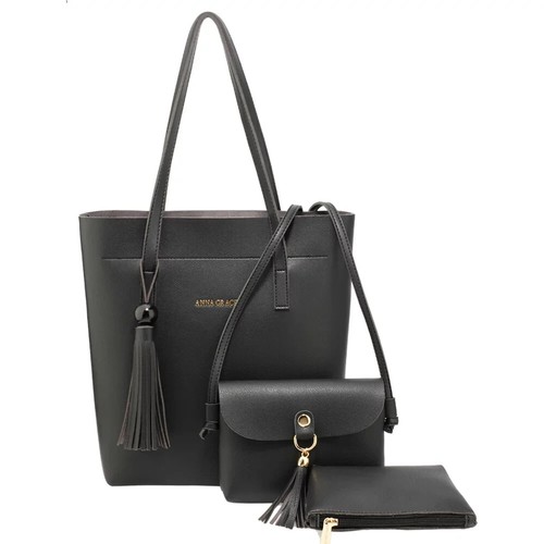 Ladies 3pcs faux leather - ladies,