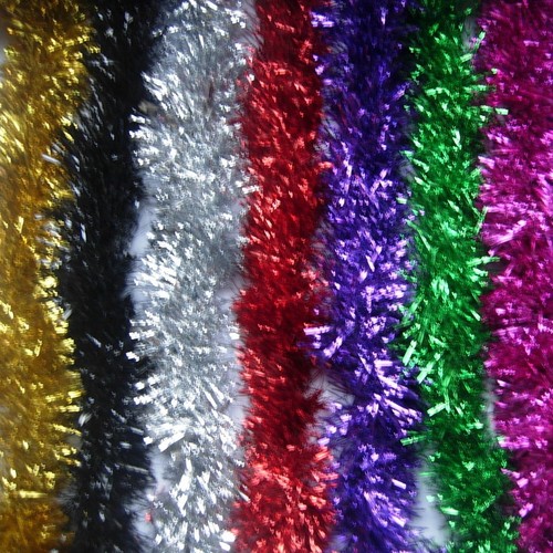 Tinsel christmas decoration - tinsel,