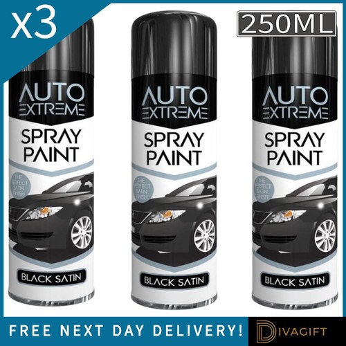 Black satin finish spray - x,