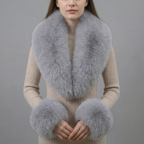 3pcs set faux fur - 3pcs/set, cuffs