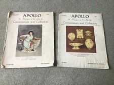 2 x APOLLO Magazines (May-June 1944/October 1944) for Art Connoisseurs RARE FIND