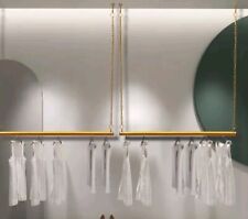 90cm Wall Mounted  Clothes Rack, Modern Fashion Chain Stylish Hanging Rail Gold