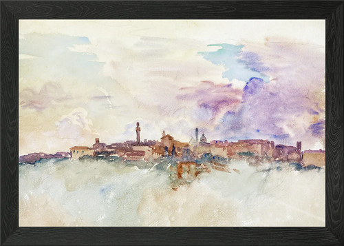 Watercolor painting siena - painting, of