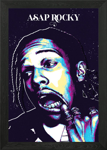 Asap rocky framed wall art - wall,