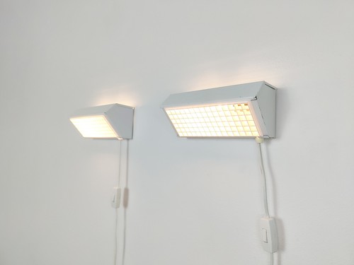 Pair 1980s brutalist wall - pair,