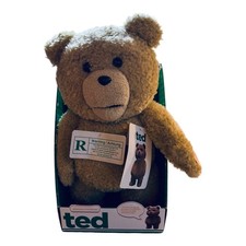 TED Adult Phrase Talking Plush Teddy Moving Mouth With Tags Fully Working