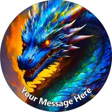 Dragon Blue Personalised Cake