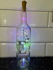 Personalised Butterfly Light Bottle, Custom Name LED Night Lamp, Home Decor  117