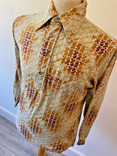 RARE mens 70s Vintage Beige