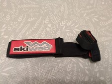 Skiweb Ski & Pole Carrier Strap - Hands Free Vertical Over Shoulder Carrier