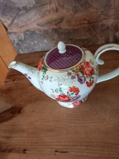  Katie Alice Porcelain Teapot "Cottage Flower" 6 Cup/ 1.75 pints